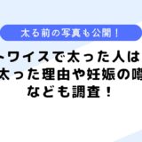 トワイスで太った人は誰？妊娠したって本当？太った理由なども調査！