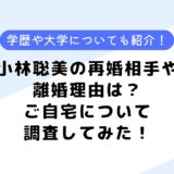 小林聡美の再婚相手や旦那、自宅は？なぜ離婚？事務所や大学学歴を調査してみた！