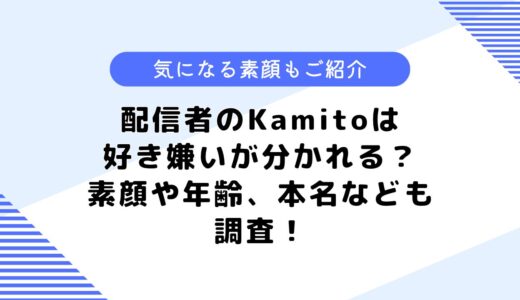 Kamitoは好き嫌いが分かれる？素顔や年齢、本名について調査してみた！