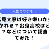 高見文寧は好き嫌いが分かれる？出身高校はどこ？などについて調査してみた！